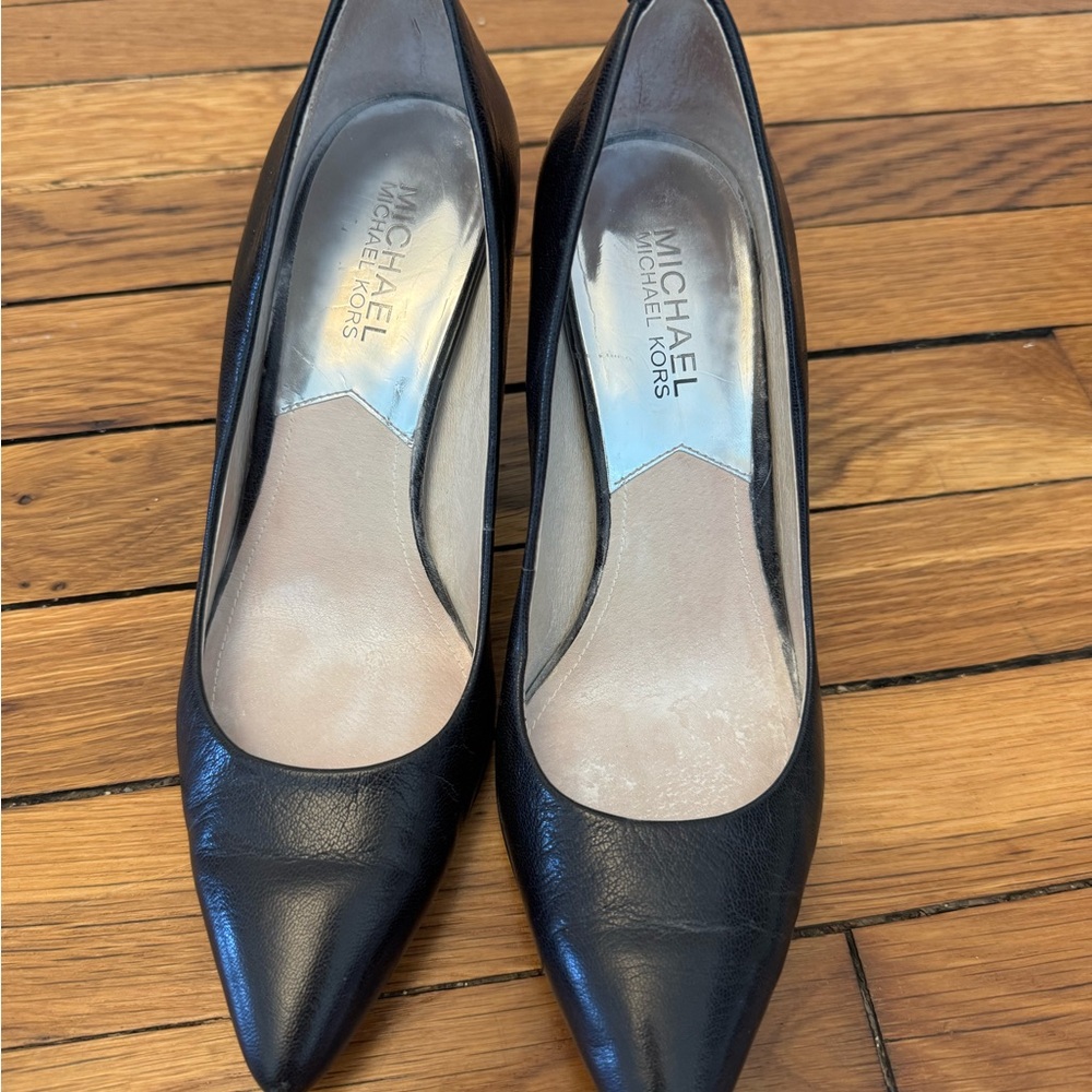 Michael Kors Black Leather Heels